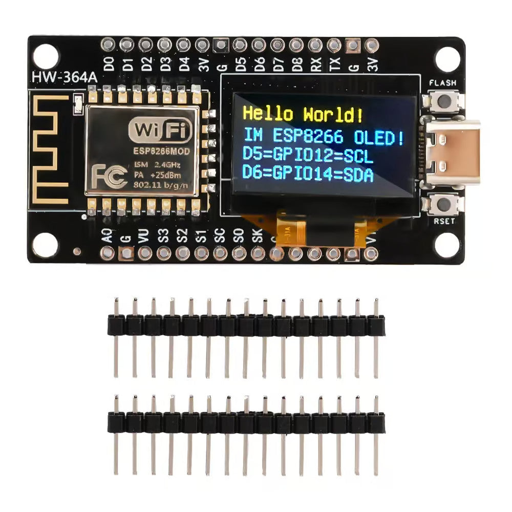 0.96″ Display ESP8266 NodeMCU Board CH340