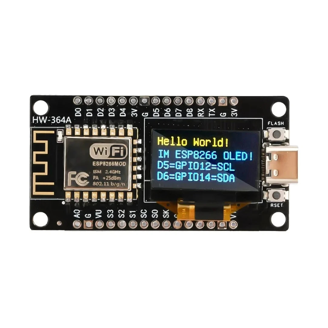 0.96″ Display ESP8266 NodeMCU Board CH340