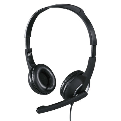 Hama HS-P150 PC Office Stereo Headset with 3.5mm Jack Adapter