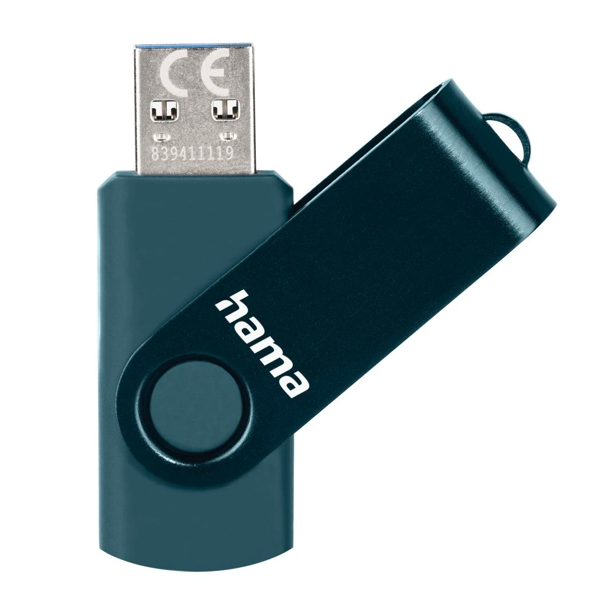 Hama Rotate 32GB USB Stick, USB 3.0, 70MB/s, Petrol Blue