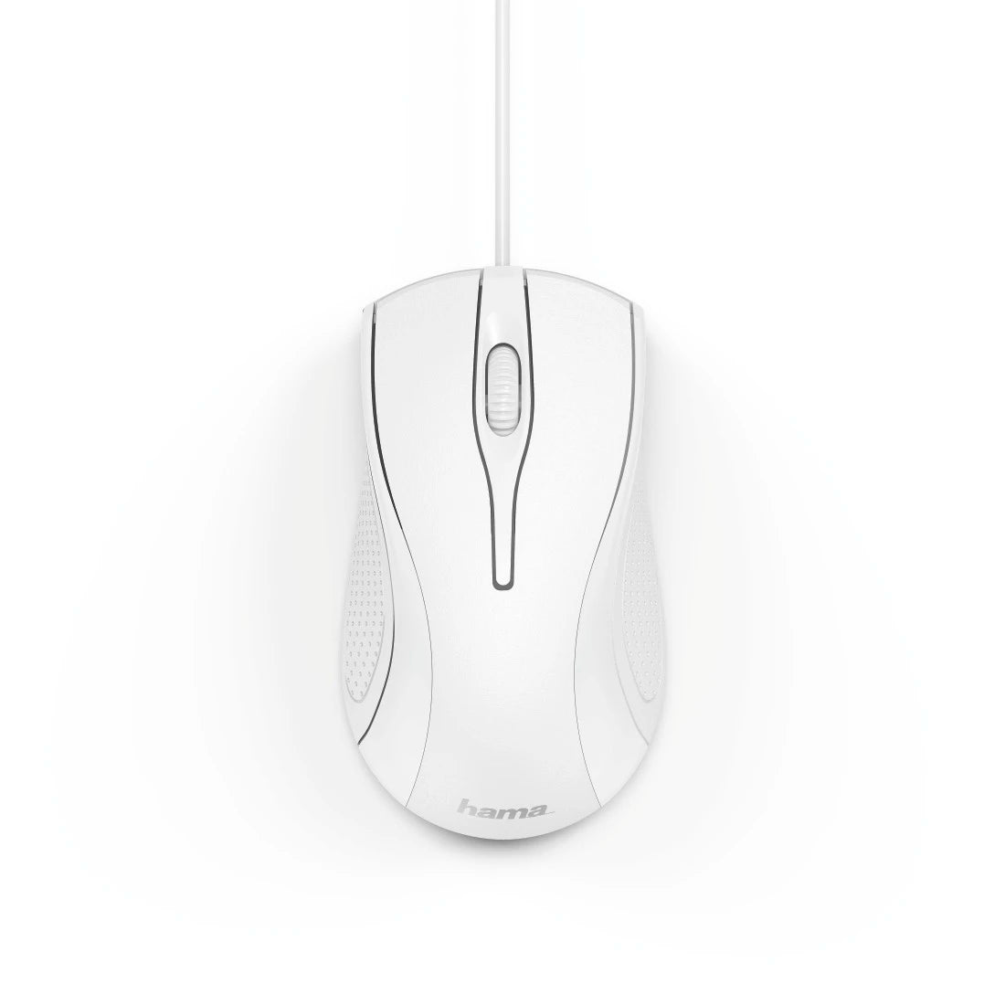 Hama MC-200 Wired USB Optical 3-Button Mouse, White