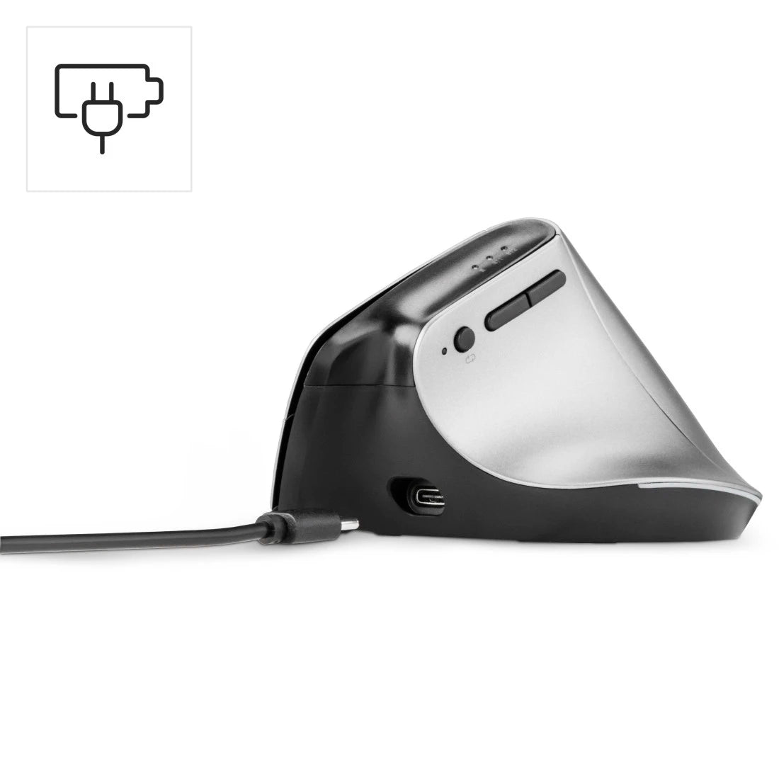 Hama EMW-700 Ergonomic Rechargeable Multi-Device Vertical Mouse - Right Handed