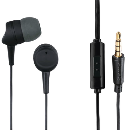 Hama Kooky In-Ear Earphones with Microphone - Black
