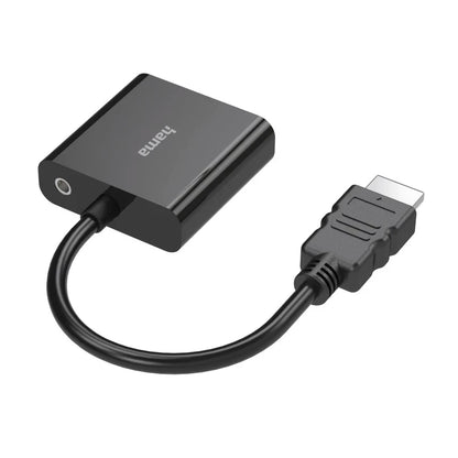 Hama Full-HD 1080p Video Adapter, HDMI Plug to VGA Socket + Audio Socket