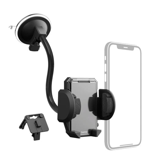 Hama 360 Degree Multi 2-in-1 Car Mobile Phone Holder Kit