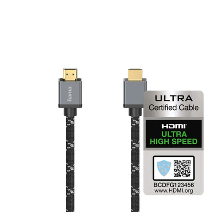 Hama Aluminium 8K Ultra-HD High Speed HDMI Cable, Aramid Fibre Braided