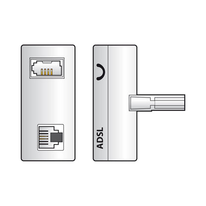 AV:Link ADSL Filter, BT Plug to BT Socket with RJ11 Socket