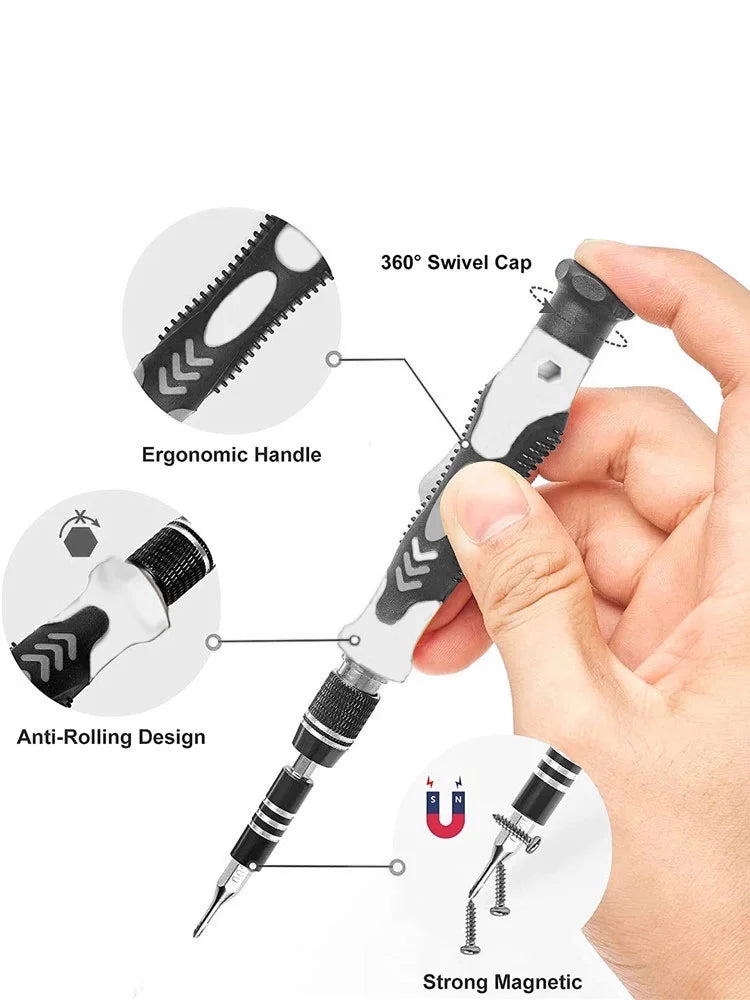 115 Piece Magnetic Precision Screwdriver Set