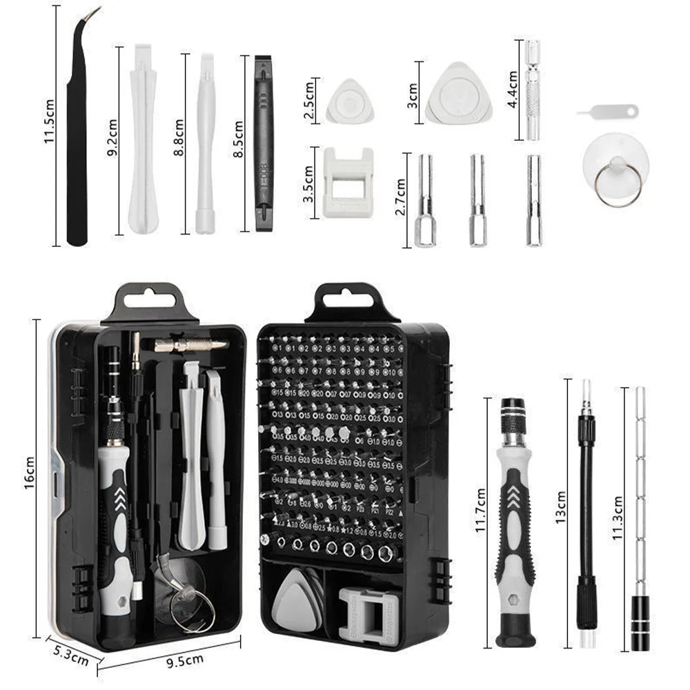 115 Piece Magnetic Precision Screwdriver Set