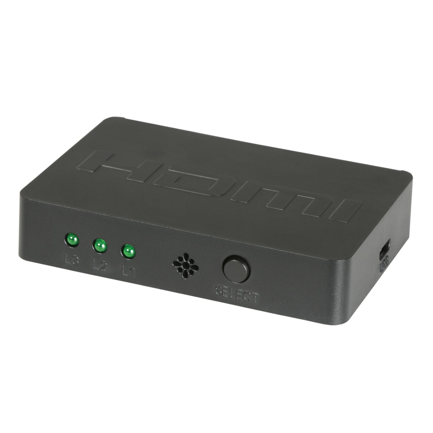 AV:Link Mini 4K UHD 3-Way HDMI Switch With IR Remote Control