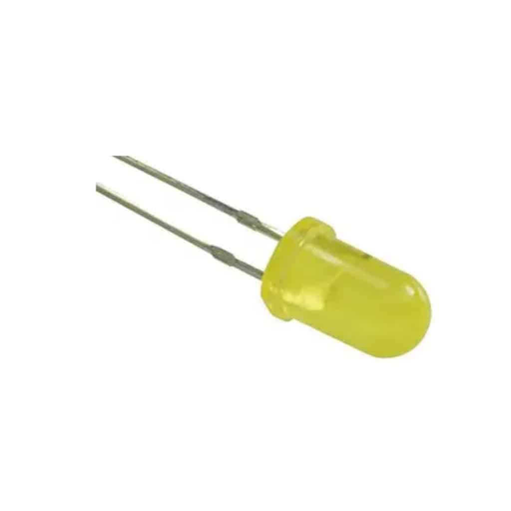 5mm 12V Yellow LEDs (3 Pack)