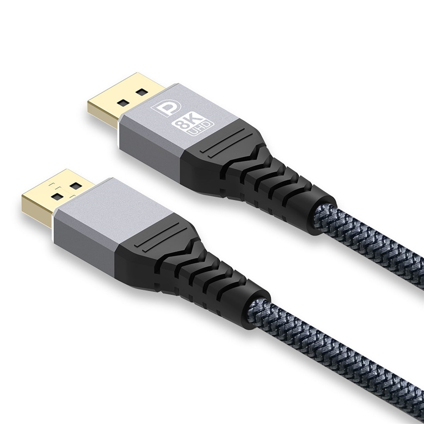 Prevo 8K UHD Gold Plated Braided DisplayPort Cable 2 Metre