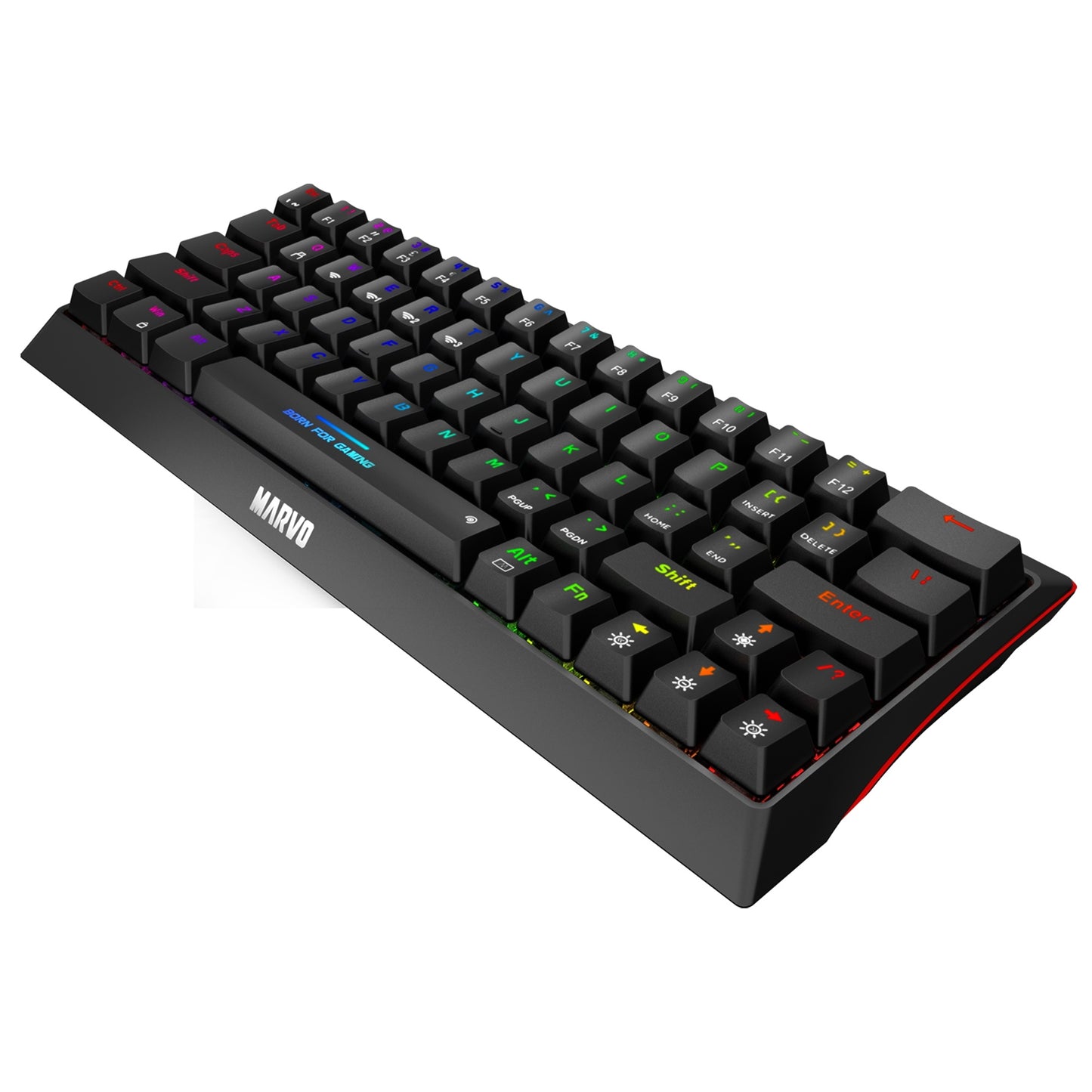 Marvo KG962W Wireless & Wired 60% Mechanical RGB Gaming Keyboard for PC / MAC / Android / iOS