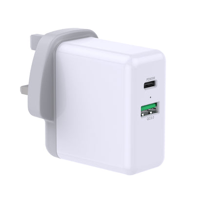 Prevo 65W USB-C & USB-A Mains Fast Charger + 1.5m 100W USB-C Cable