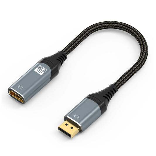 Prevo 4K UHD Braided DisplayPort Plug to HDMI Socket Adapter