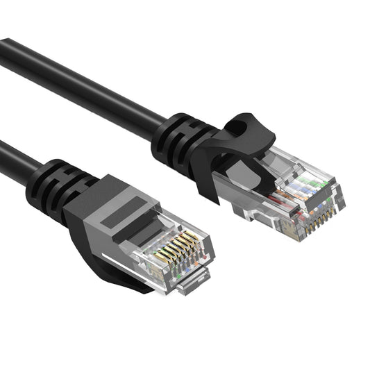 Prevo CAT6 Ethernet Network Patch Cable RJ45 Black - The Electronics Hub Networking Cables