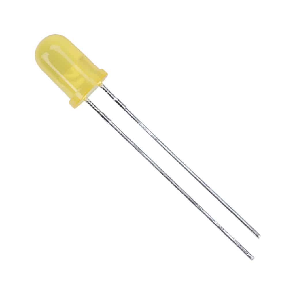 5mm 2.1V Yellow LEDs (3 Pack)