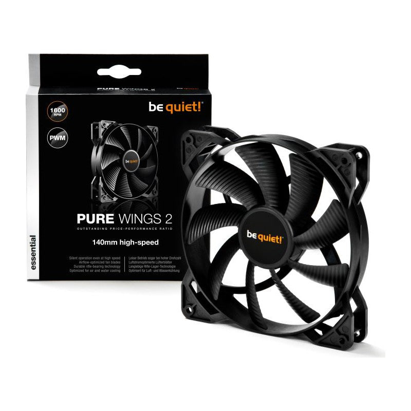 Be Quiet! BL040 Pure Wings 2 PWM Case Fan, 14cm, Rifle Bearing