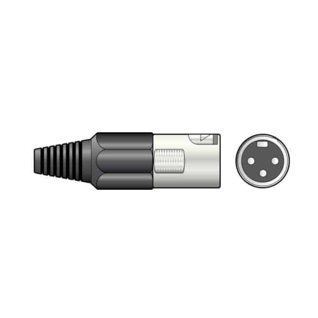 3 Pin XLR Male Plug