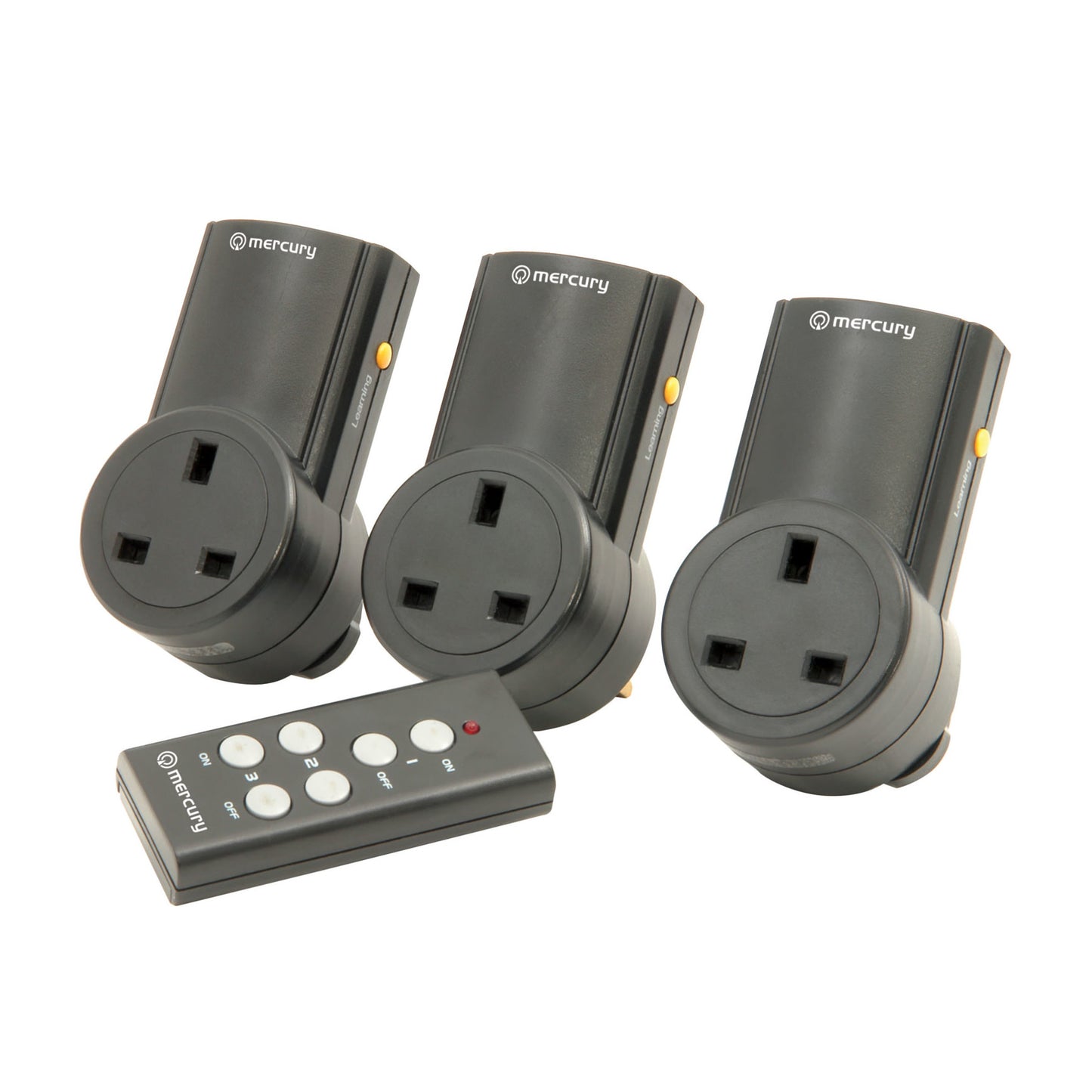 Mercury Wireless Remote Control Mains Sockets - Set of 3