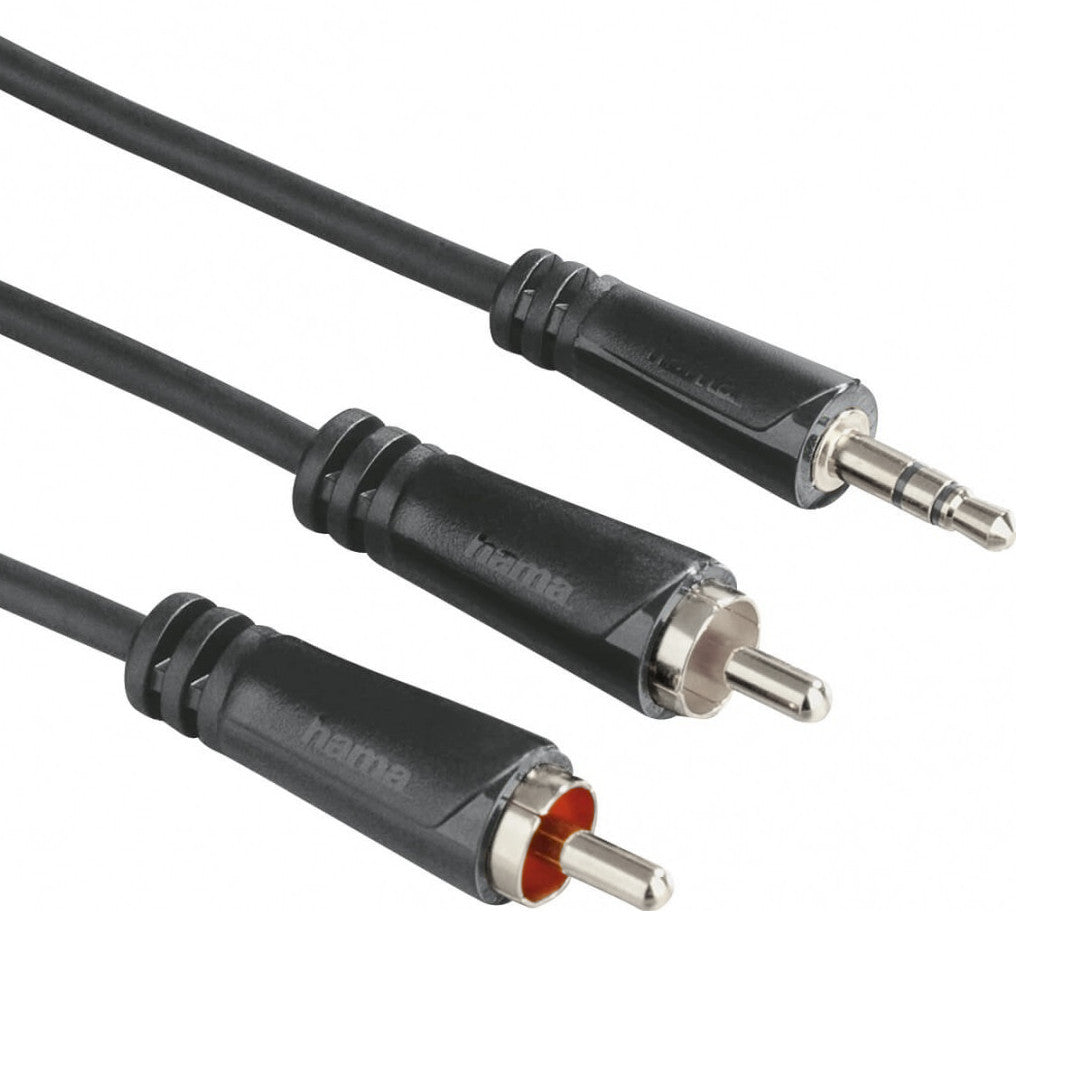 Hama 3.5mm Stereo Jack to Twin Phono RCA Audio Cable