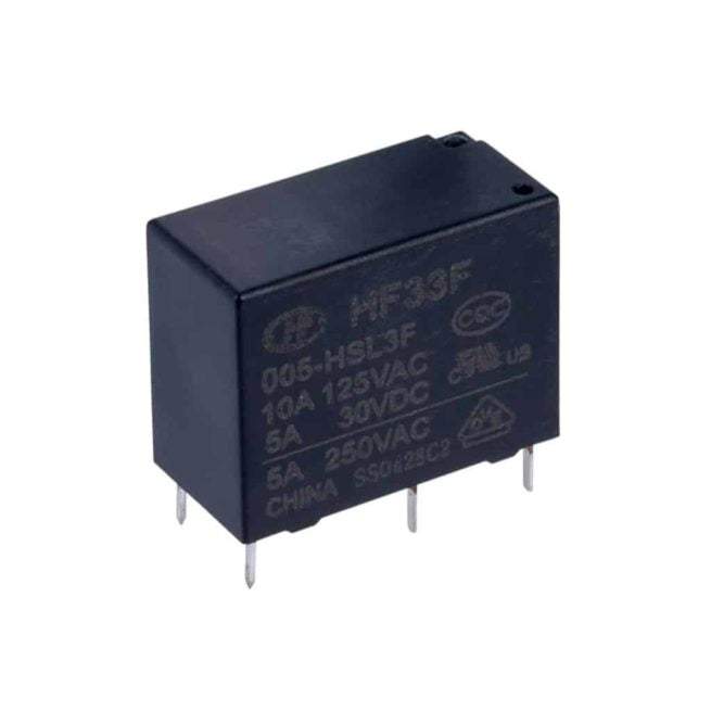 5 Volt DC, 10A, SPST Relay