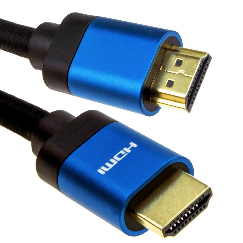 8K 60Hz UHD Ultra-HD HDMI v2_1 Cable Gold Plated Blue