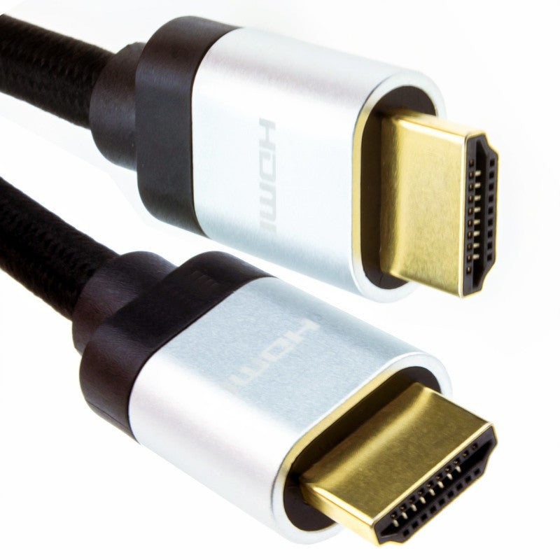 8K 60Hz UHD Ultra-HD HDMI v2_1 Cable Gold Plated Silver