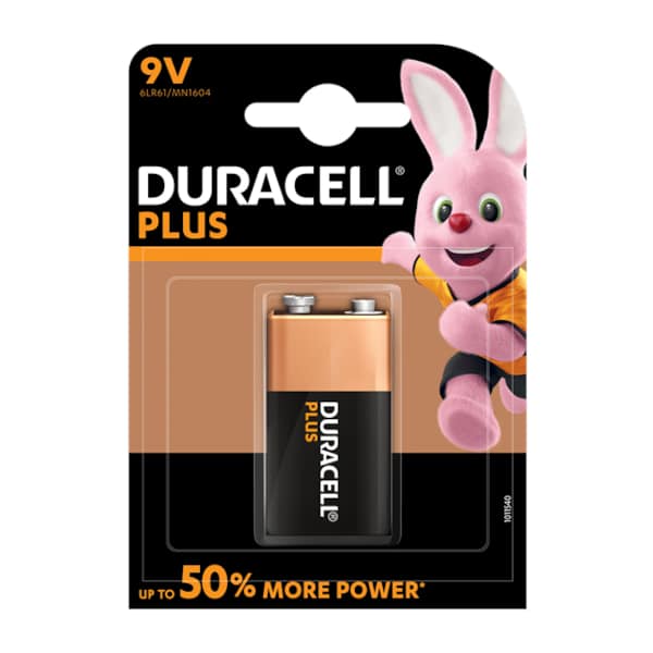 9V PP3 Duracell Plus Power Battery