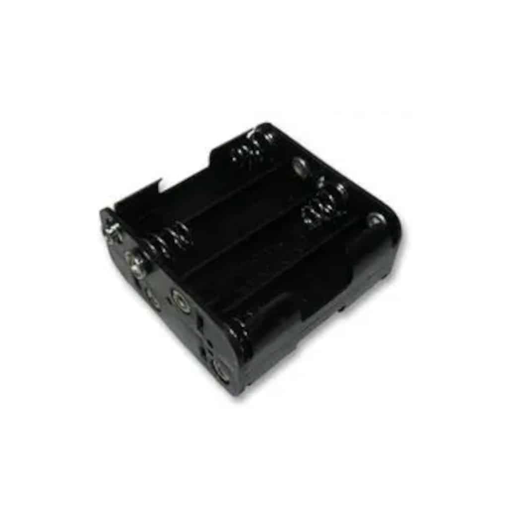 AA battery box to hold 8 batteries with pp3 stud connector