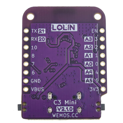 ESP32-C3 Mini V2.1.0 – LOLIN WIFI Bluetooth LE BLE IOT Board 4MB FLASH