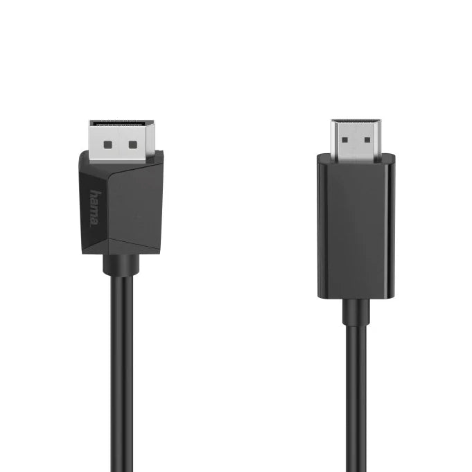 Hama 4K Ultra-HD DisplayPort to HDMI Cable, 1.5 Metre