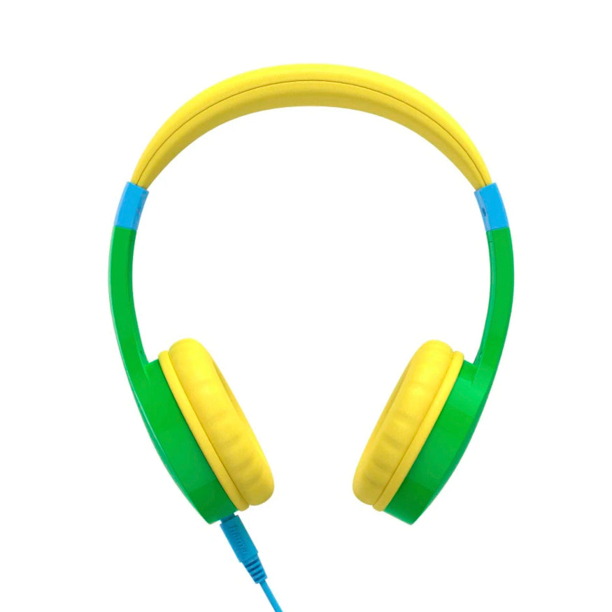 Hama Kids Guard On-Ear Wired Headphones, Green/Yellow