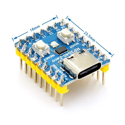 Mini Raspberry Pi RP2040-Zero (Compatible) Microcontroller, Soldered