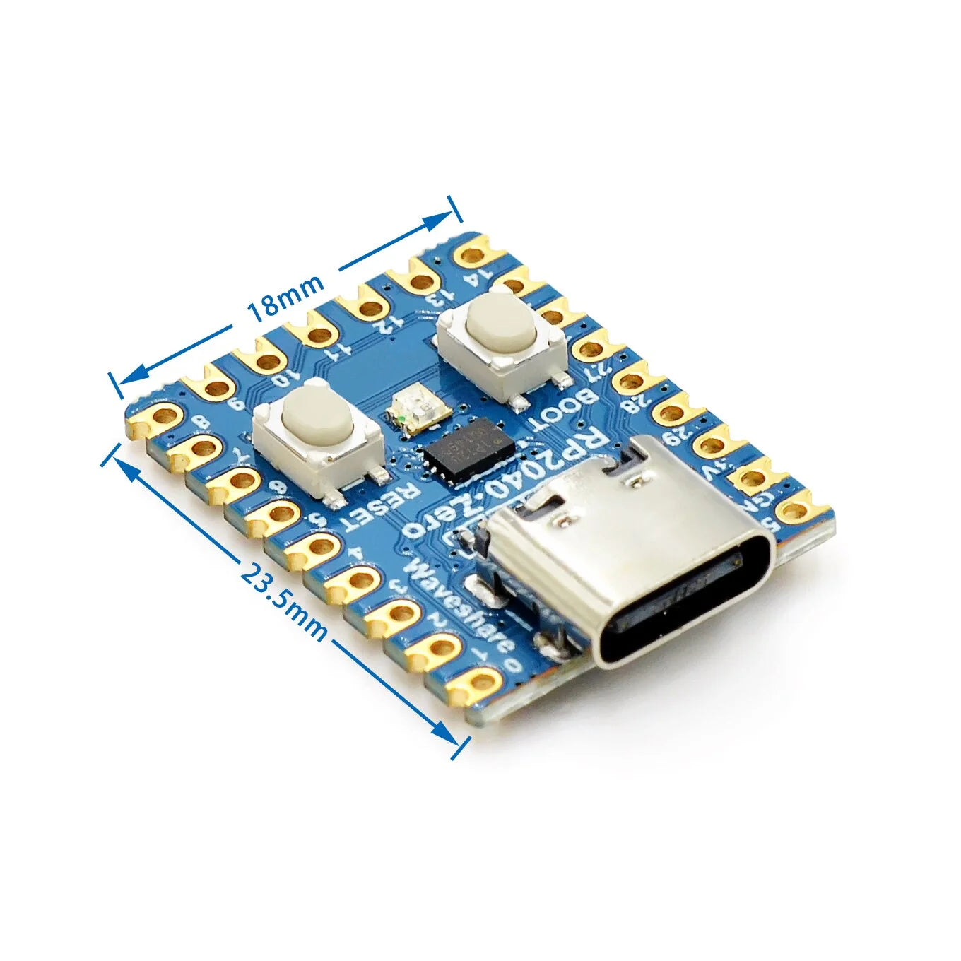 Mini Raspberry Pi RP2040-Zero (Compatible) Microcontroller, Unsoldered