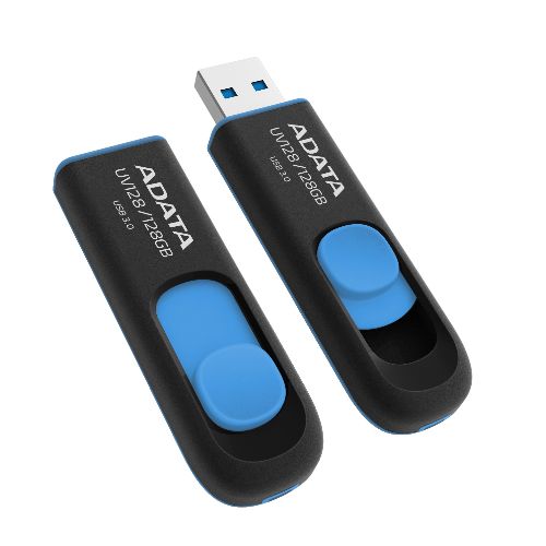 Adata 128GB UV128 USB 3.2 Flash Drive, Retractable, Capless