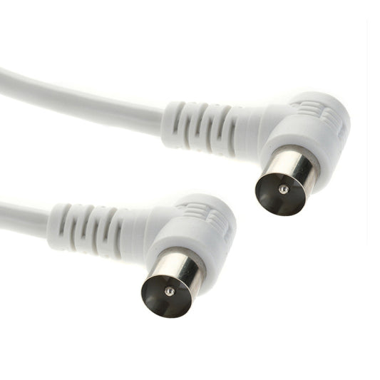 AV:Link Right Angled TV Aerial Cable, Digital for Freeview