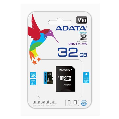 ADATA 32GB Premier Micro SDHC Card with SD Adapter