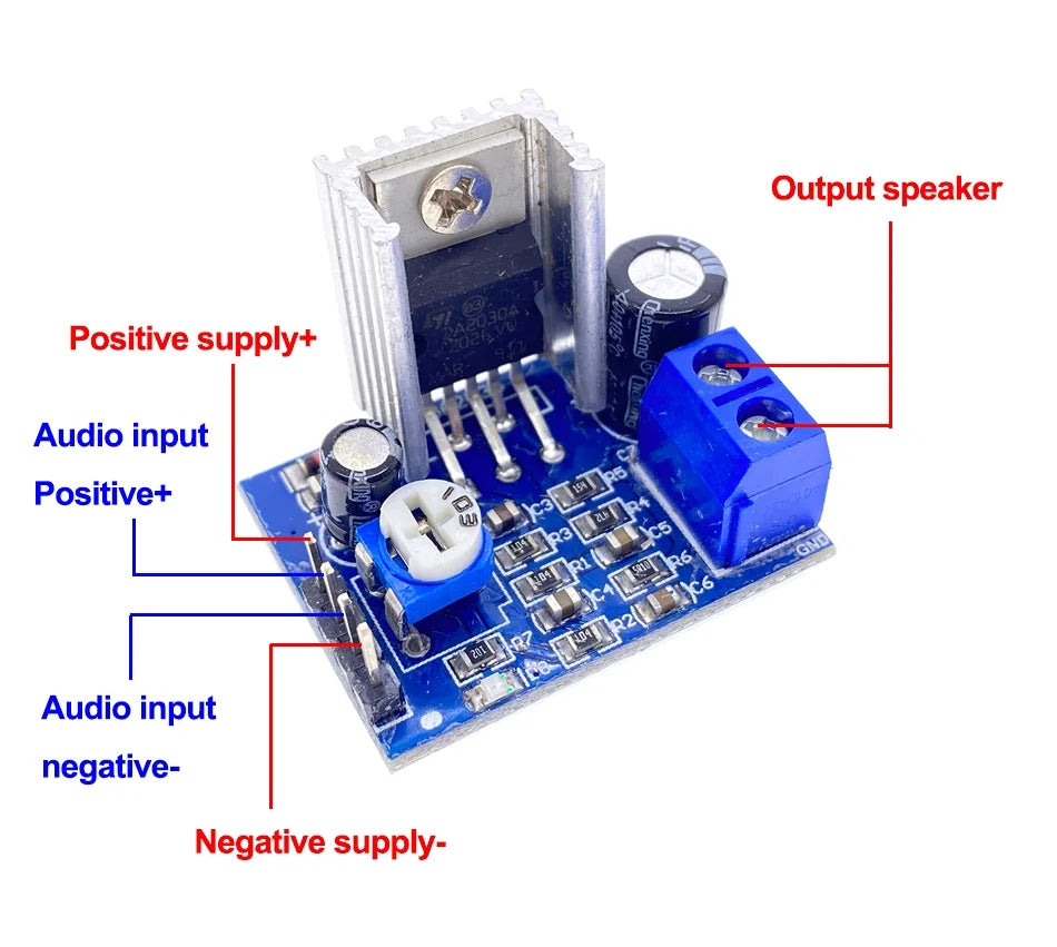 Audio Amplifier Board TDA2030A 6-12V Mono