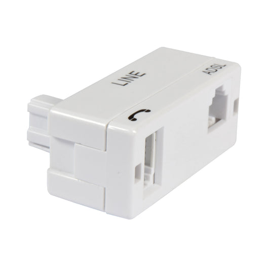 AV:Link ADSL Filter, BT Plug to BT Socket with RJ11 Socket