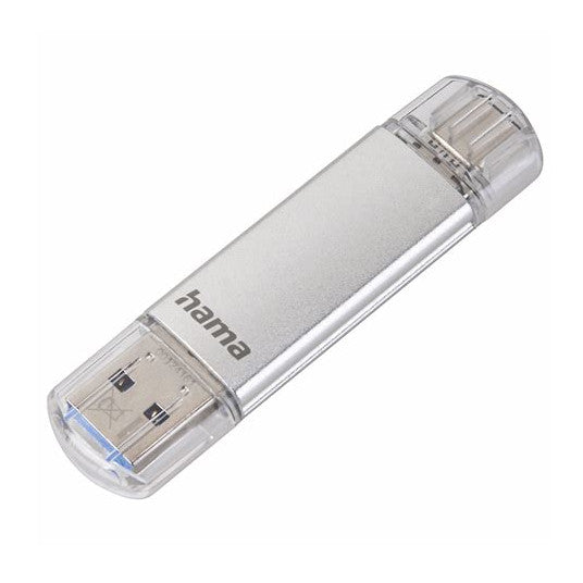 Hama C-Laeta 16GB USB-A & USB-C Memory Pen, Metal Casing, OTG, 40MB/s