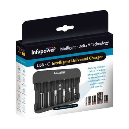 Infapower C016 USB-C Intelligent Universal Battery Charger