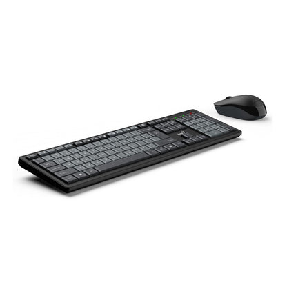 Genius Smart KM-8200 Wireless Keyboard & Mouse Combo, Black/Grey