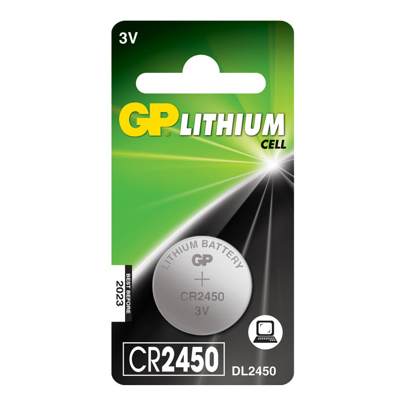 CR2450 GP 3V Lithium Coin Cell Battery