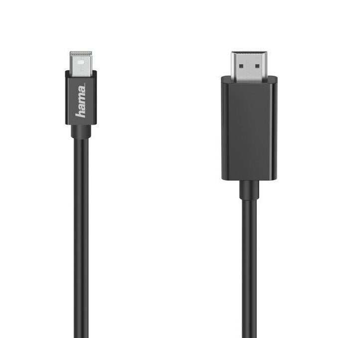 Hama 4K Ultra-HD Mini-DisplayPort to HDMI Cable, 1.5 Metre