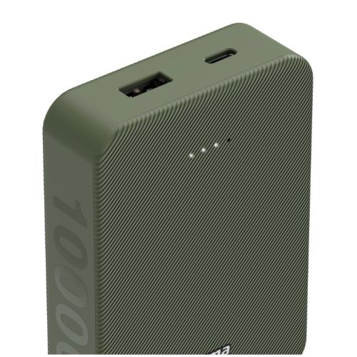 Hama Colour 10 Green 10000mAh Fast Charge Powerbank, USB-A & USB-C