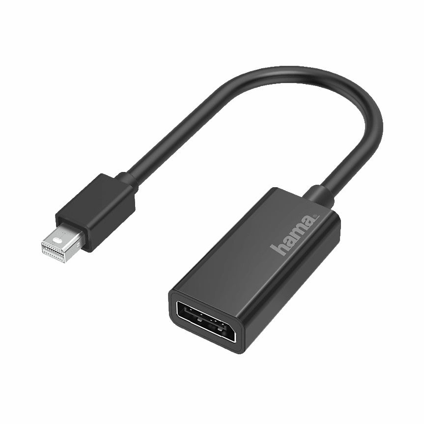 Hama 4K 60Hz UHD Mini-DisplayPort Plug to DisplayPort Socket Video Adapter