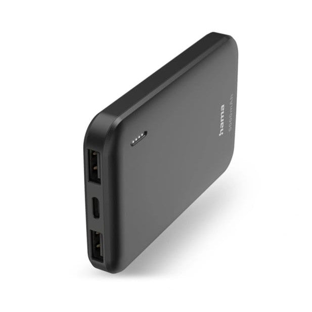 Hama Pocket 5 5000mAh Fast Charge Powerbank, 2x USB-A