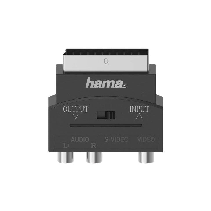 Hama Scart Video Adapter to Phono RCA Composite Socket and SVHS S Video Switch