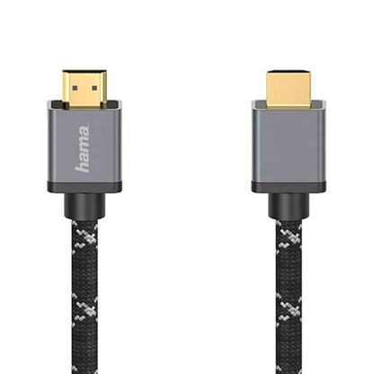 Hama Aluminium 8K Ultra-HD High Speed HDMI Cable, Aramid Fibre Braided